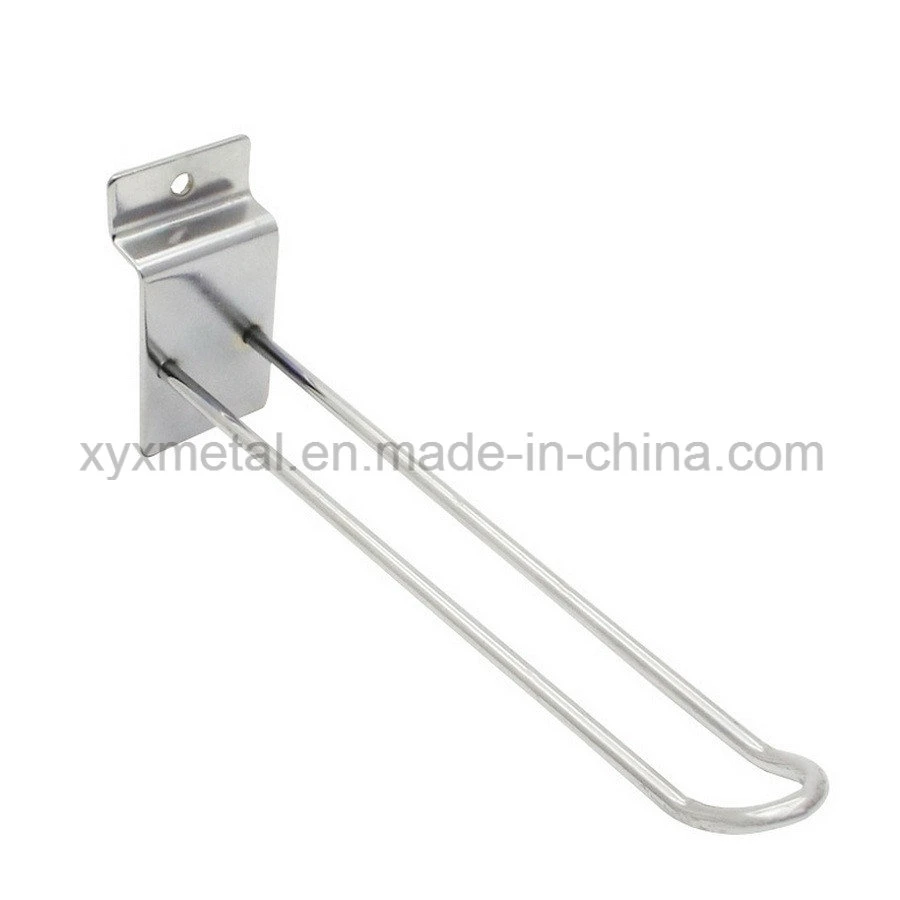 Shopfitting Chrome Peg Metal Gridwall Steel Slatwall Pegboard Accessories Wire Display Hook